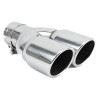 Exhaust tip RACES INOX 2x76mm, input 76mm - Gloss