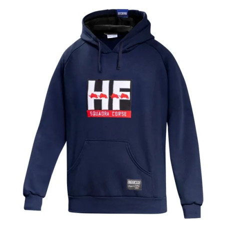 Felpe con cappuccio e giacche Felpa Sparco HF Squadra Corse, blu navy | race-shop.it
