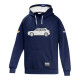 Felpe con cappuccio e giacche Sparco hoodie HF Lancia Integrale, blue marine/white | race-shop.it