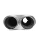 1x ingresso / 2x uscite Silenziatore RACES 41, ingresso 2,5" (63mm) | race-shop.it