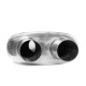1x ingresso / 2x uscite Silenziatore centrale RACES 14, ingresso 3" (76mm), uscita 2,5"(63mm) | race-shop.it