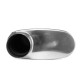 1x ingresso / 1x uscita RACES 304 stainless chambered central silencer, inlet/outlet 3" (76mm) | race-shop.it