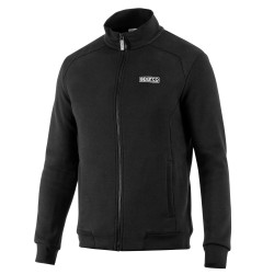 Felpa con zip integrale Sparco, nera