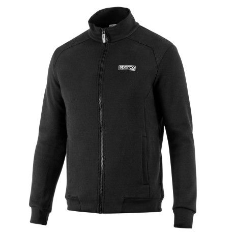 Felpe con cappuccio e giacche Felpa con zip integrale Sparco, nera | race-shop.it