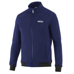 Felpa con zip integrale Sparco, blu marino