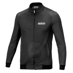 Felpa con zip integrale Sparco SUBLY, nera