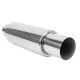 A parete singola - rotondo Silenziatore RACES 37, ingresso 3" (76mm) SS304 | race-shop.it