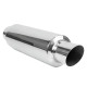 A parete singola - rotondo Silenziatore RACES 39, ingresso 3" (76mm) SS304 | race-shop.it