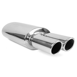 Muffler RACES 18, inlet 2,5" (63mm) SS304
