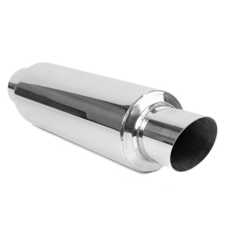 A parete singola - rotondo Silenziatore universale RACES 39, ingresso 3" (76mm) SS201 | race-shop.it