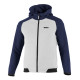 Felpe con cappuccio e giacche Felpa con cappuccio Sparco con zip intera, bianco/blu navy | race-shop.it