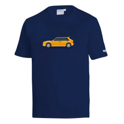 T-shirt SPARCO LANCIA HF DELTA INTEGRALE, blu navy/giallo