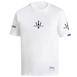 T-shirt SPARCO MASERATI CORSE, bianco