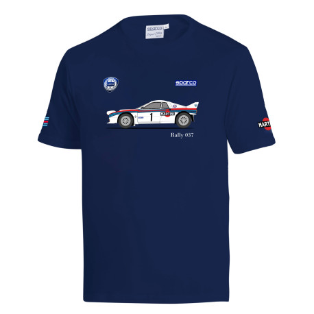 Magliette Maglietta Spacro Martini Racing LANCIA 037, blu marino | race-shop.it