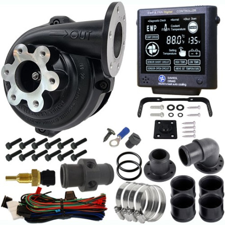 Water pumps Davies Craig EWP80 Alloy Flange Combo - Remote Electric Water Pump & Controller (12V) | race-shop.it