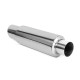 A parete singola - rotondo Silenziatore universale RACES 38, ingresso 3" (76mm) SS201 | race-shop.it