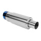 A parete singola - rotondo Silenziatore RACES BURN 89mm, ingresso 2,25" (57mm) | race-shop.it