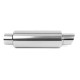A parete singola - rotondo Silenziatore RACES 39, ingresso 3" (76mm) SS304 | race-shop.it