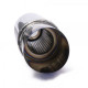 A parete singola - rotondo RACES Stainless steel muffler tip BURNT - 51mm | race-shop.it