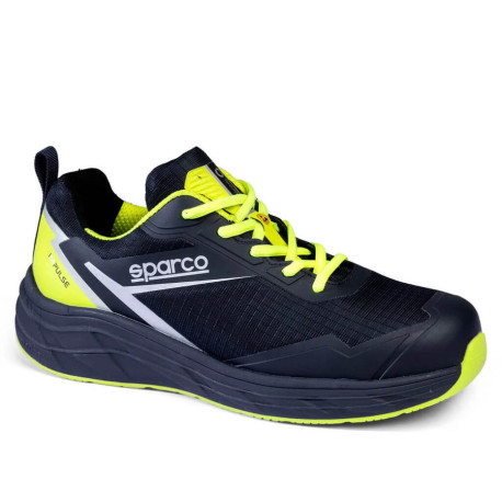 Work shoes Scarpe di sicurezza Sparco GEORGE S3S, blu marino/giallo fluo | race-shop.it
