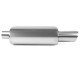 A parete doppia - rotondo RACES Rear stainless steel muffler V1 - 57mm | race-shop.it