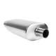 A parete doppia - rotondo RACES Rear stainless steel muffler V1 - 57mm | race-shop.it