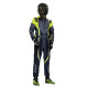 Tuta da corsa omologata FIA SPARCO PRIME-K ADVANCED, nero/grigio/fluo/giallo