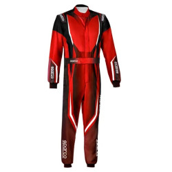 Tuta da corsa omologata FIA SPARCO PRIME-K ADVANCED, nero/rosso