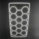 Lampade 14-Panel LED WHITE Hexagon Honeycomb Garage Lightning | race-shop.it
