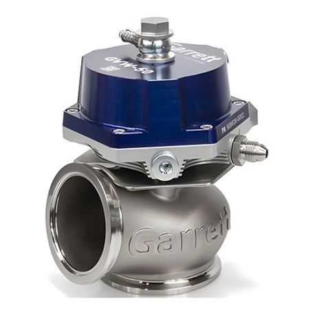 Full kits Garrett 908827-0002 External Wastegate GVW-40 1 Bar, Blue | race-shop.it