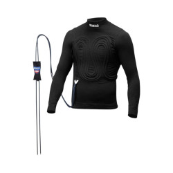 Maglia ignifuga a maniche lunghe omologata FIA SPARCO R586 COOLING FRONT, nero