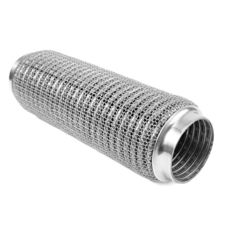 Exhaust flex pipe (SS304 reinforced) Tubo flessibile di scarico PRO 250x63mm, acciaio inossidabile | race-shop.it