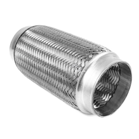 Exhaust flex pipe Standard (SS201) Tubo flessibile di scarico 200x90mm, acciaio inossidabile | race-shop.it