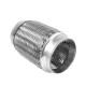 Exhaust flex pipe Standard (SS201) Tubo flessibile di scarico 70x150mm, acciaio inossidabile | race-shop.it