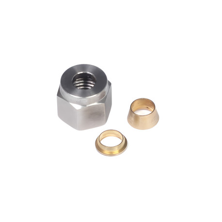 Haltech Haltech 1/4" Nut and Brass Ferrule Only | race-shop.it