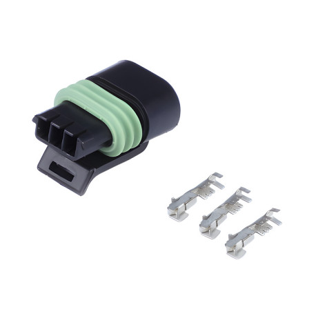 Haltech Haltech Plug and Pins Only Delphi 3 Pin Single Row Flat Coil | race-shop.it