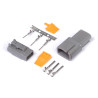 Haltech Plug and Pins Only Set Deutsch DTM-3 Conn (7.5 Amp)