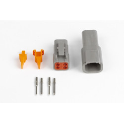 Haltech Plug and Pins Only Set Deutsch DTM-4 Conn (7.5 Amp)