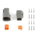Haltech Haltech Plug and Pins Only Set Deutsch DTM-6 Conn (7.5 Amp) | race-shop.it
