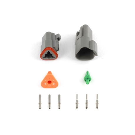 Motec Haltech Plug & Pins Only Set DT-3 Conn (DT06-3S + DT04-3P) ( | race-shop.it