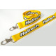 Motec Haltech Haltech Lanyard - Yellow with printed logo | race-shop.it