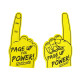Articoli promozionali Haltech "Page Up for Power" Dito in gommapiuma | race-shop.it