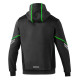Felpe con cappuccio e giacche SPARCO TECH HOODED FULL ZIP TW - green | race-shop.it
