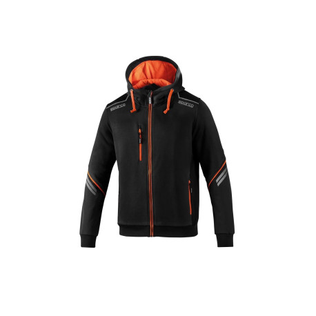 Felpe con cappuccio e giacche SPARCO TECH HOODED FULL ZIP TW - orange | race-shop.it