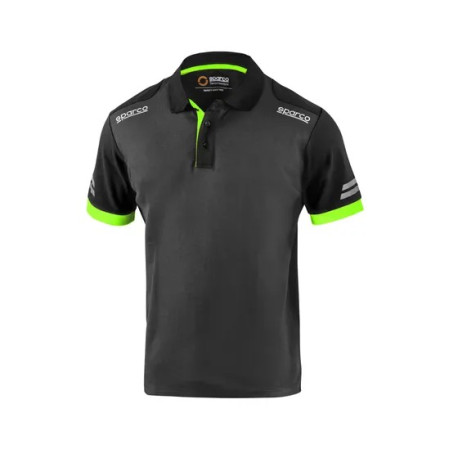 Magliette Polo SPARCO TECH TW, grigio/verde fluo | race-shop.it