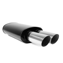 Muffler RACES 67, inlet 2" (51mm) SS304 DANNEGGIATO