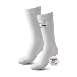 Calze ignifughe omologate FIA MOMO PRO (lunghe), bianco