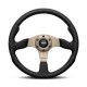 Volanti 3 spoke steering wheel MOMO RACE 2.0 black-anthracite 320mm, leather | race-shop.it