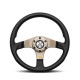 Volanti 3 spoke steering wheel MOMO TUNER anthracite 320mm, leather | race-shop.it
