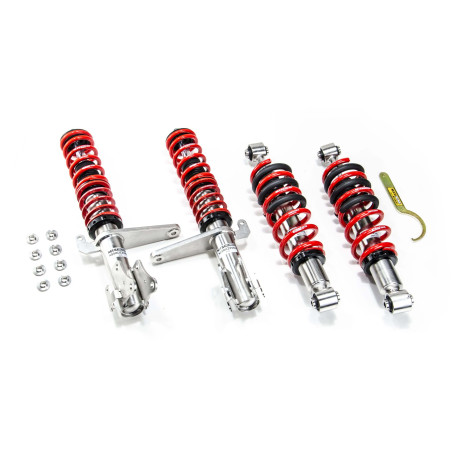 Completo MTS Technik Kit coilover della serie MTS STANCE per Audi 80 B4 Avant (8C) 09/91 - 01/96 (Inox) | race-shop.it